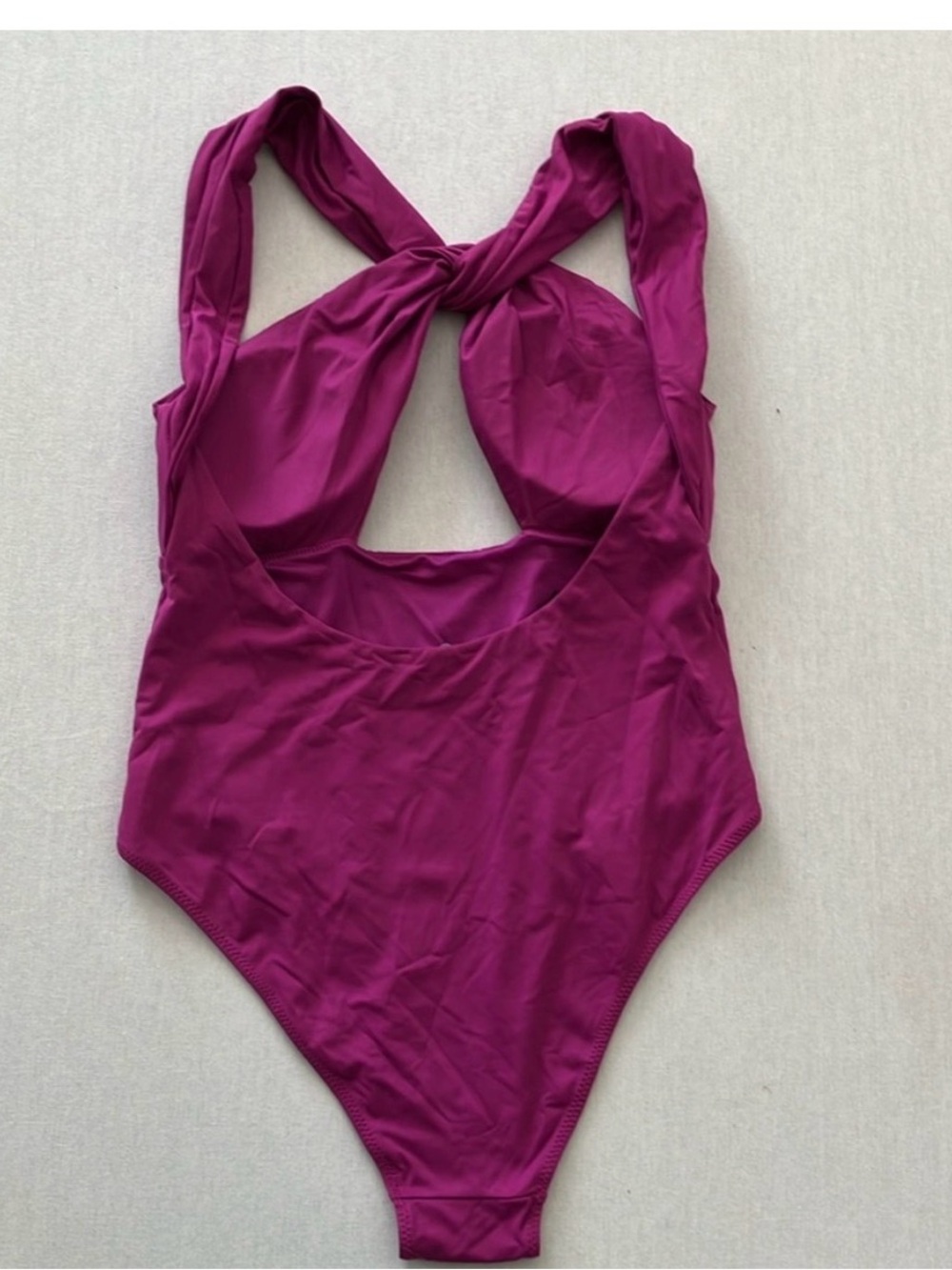 Zara Purple Twist Keyhole One-Piece Swimsuit - Picture 4 of 6